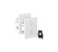Luminea Home Control 2 doubles interrupteurs tactiles connectés LHC-102.on