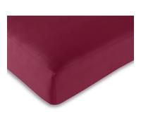 2 Draps housse Rouge 160 x 200 cm