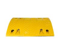 2 éléments modules droits de ralentisseur Eco Bump - 500 x 430 m - H 50 mm - Jaune + Noir - NOVAP - 8005009 + 8005016