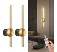2 en 1 Bande lumineuse murale réglable avec télécommande et contrôle tactile, veilleuse LED sans fil, 3000K-6000K variable, lampe murale alimentée par batterie avec port Type-C, convient pour la chamb