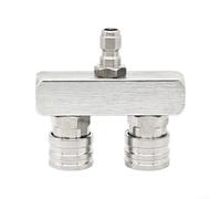 2 en 1 Double buse nettoyeur haute pression 6,35 mm Embout de pulvérisation en aluminium à connexion rapide pour Karcher pour nettoyage des allées patios voitures 75 mm
