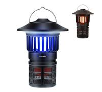 2 en 1 Lampe Anti-Insecte Moustique COSTWAY Éclairage Réglable, Rechargeable USB, Étanche Tue Mouche Électrique Intérieur Exterieur