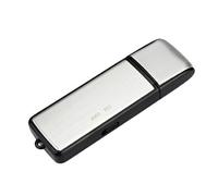 2 en 1 Mini 8 Go USB 2.0 Enregistreur vocal numérique Enregistrement rechargeable, Noir