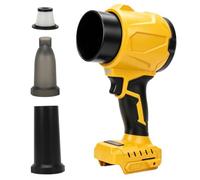 2 en 1 Souffleur à Feuilles sans Fil Turbo pour DeWalt 20V (sans Batterie) | Roadtime puissance d'aspiration 1200 g, 3 buses, souffleur de jardin portable Aspirateur pour le camping jardin