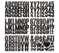 2 Ensembles Autocollants Lettres en Vinyle Noir, 2,5 Pouces | Adhésif Facile à Poser, Retrait sans Résidu, Impression Claire, pour Portes, Voiture et Signalétique Rapide