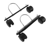 2 Ensembles Base Chauffante à Roulettes pour Radiateur à Huile | Support Métallique Noir, Roues Pivotantes 360°, Déplacement Silencieux, Usage Intérieur pour Chambres
