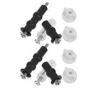 2 Ensembles Boulons de Siège de Toilette en Acier Inoxydable | Kit Visserie de Réparation, pour Abattant et Couvercle, Maintien Renforcé, Montage Inférieur, Lot de Remplacement