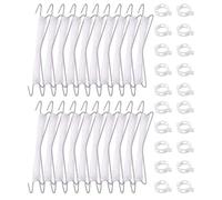 2 Ensembles Crochets de Support, Kit de Palissage Blanc Ficelle | Fil Galvanisé à Chaud, Plastique et Corde, Anti-emmêlement, pour Balcon, Treillis D’arboriculture
