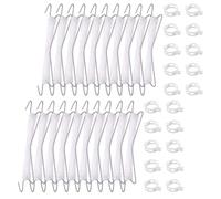 2 Ensembles Crochets de Support, Treillis à Clips | Kit de Palissage en Serrage, Plastique et Fil Galvanisé, pour Fleurs Grimpantes, Jardin Patio