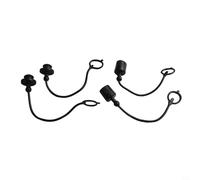 2 ensembles de bouchons hydrauliques à dégagement rapide 1/2" pour Iso-a 7241 et Iso 5675 en matériau PVC robuste avec connecteur mâle et femelle en noir jaune bleu pour applications industrielles