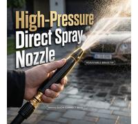 2 ensembles de kit de pistolet à eau haute pression | Pistolet de lavage de voiture en métal puissant avec modes de pulvérisation réglables 5-en-1 | Ensemble de buse de nettoyeur haute pression avec c