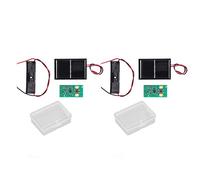 2 ensembles de panneau de commande de lumière solaire panneau de contrôleur de lampe solaire à haute efficacité d'entraînement pour jardin