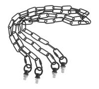 2 ensembles Garde-corps de Jardin en Fer Noir, Chaîne Suspendre vintage | Support Stable et Résistant à Corrosion, Montage Rapide, Quincaillerie Simple, pour Allées Extérieures et Porche