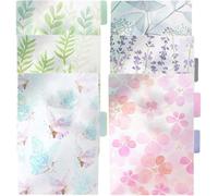 2 Ensembles Intercalaires de Classeur 6 Trous PP Transparent | Pages Détachables pour Cahiers et Livres, Repérage Rapide, Séparation Claire, Style Coloré Distinctif