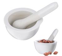 2 Ensembles Mortier Pilon la Cuisine en Céramique Bol à Broyer | Bol à Broyer Pilon, Ensemble de Pilon pour Aliments et Comprimés, Finition Soignée