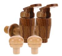 2 Ensembles Robinet de Seau à Vin en Plastique, Bouchon Vintage | Remplacement pour Tonneaux de Vin Rouge et Raisin, Diamètre 1,1cm, Filetage 1,5cm, Étanchéité Fiable