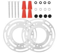 2 Ensembles Support de Fixation pour Luminaire Suspendu, Barre | Plaque de Montage, Vis de Mise à Terre Incluse, pour Applique Murale et Plafonnier
