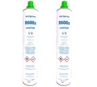 2 ENVASES GAS R600 ISOBUTANO REFRIGERANTE 420gr