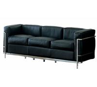 2 Fauteuil Grand Confort Petit Modèle Trois Places Canapé trois places Cassina - CASSINA LC2 0023