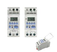 2 fils hebdomadaire 7 jours Programmable numérique interrupteur de temps relais minuterie contrôle AC 220V 230V 12V 24V 48V 16A 1 pièces(15a,1NO 220V AC)