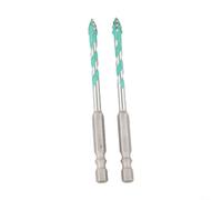 2 Forets Carbure Multi-Matériaux 6mm Verre pour bois 2 Forets(6mm) | Carbure dur, compatible verre pour bois métal pour carrelage, taille 6mm, usage domestique et professionnel