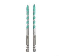 2 Forets Carbure Multi-Matériaux 6mm Verre pour bois 2 Forets(8mm) | Carbure dur, compatible verre pour bois métal pour carrelage, taille 6mm, usage domestique et professionnel