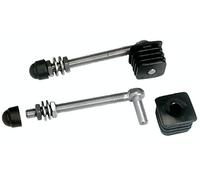 2 gonds M12 pour Portillons - Tige filetée 150mm en acier Inoxydable - Pour profil de 40mm