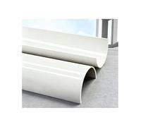 2 gouttières demi-rondes en PVC, canaux de drainage connectables, U | Longueurs 100/150/200cm; diamètres 46-400mm; usage intérieur/extérieur; découpe et assemblage faciles(L 4.92FT,80x2.3mm)
