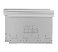 2 Grattoir à Pâte en Acier Inoxydable Avec échelle de Mesure, Spatule Pâtisserie Lissage 15x12 cm, Grattoir Gâteau Pâtisserie, Lisseur Gâteau, Coupe Pâte Boulangerie, Lame Incurvée Ergonomique