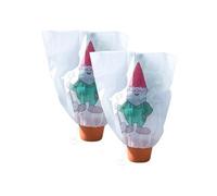 : 2 housses d'hivernage décoratives 110 x 120 cm - Nain de jardin
