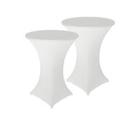 : 2 housses extensibles pour table haute mange-debout