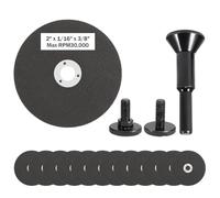 2 Inch Die Grinder Cut Off Wheel,15 Pack 2" Metal Cutting Discs 3/8in Hole with Metal Arbor 1/4in Shank