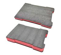 2 inserts de rembourrage en mousse 305 x 205 mm pour mallette à outils 48 | Inserts en mousse EPE pour boîte à outils 48-22-8435, amélioration du transport