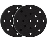 2 interfaces en mousse souple de 150 mm - 17 trous - mousse d'interface pour les supports de ponçage et de polissage