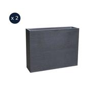 EDA 2 Jardinières Graphit - Gris anthracite