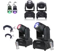 2 Jeux de Lumière - Pack 2 Lyres LMH250-RC Dmx rapides et puissantes