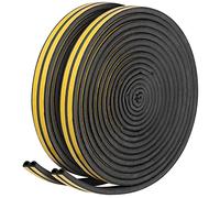 AGT 2 joints d'isolation adhésifs pour portes et fenêtres 2 x 8 m - coloris noir