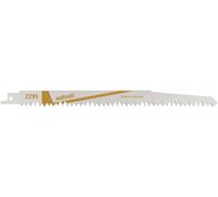 wolfcraft 2295000 2 Lames de Scie Sabre Cv Longueur Dentée 210 Mm Dents Avoyées Et Rectifiées Pas de Dents 5 Mm,220 mm