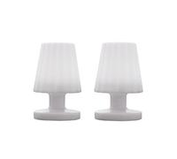 Lumisky Lot de 2 minis lampes à poser rechargeables sans fil LED blanc chaud dimmable LADY MINI H22cm