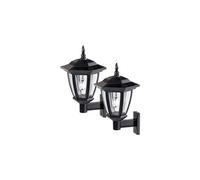 Luminea 2 lanternes solaires à LED 25 Lm design rétro