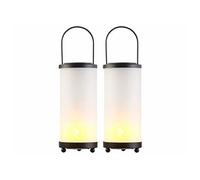 Lunartec 2 lanternes solaires à LED avec 96 LED effet flamme