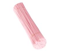 2. Lot de 100 tiges en peluche colorées 30 cm x 6 mm Sifflet souple pliable pour projets d'art pour enfants, décorations de fête, nettoyeur de pipe flexible