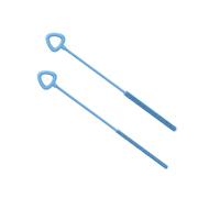 2 Lot de Goupillon Paille Silicone Bleu 250mm Brosse Bouteille Ecouvillon Paille pour Gourde Paille en Verre Paille Inox Mini Goupillon Nettoyage avec Tetes 6mm et 9mm Paille Reutilisable