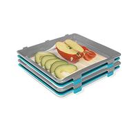 2 lots de 2 plateaux de conservation Fresh&Clik, réutilisables, conservent les aliments, compacts et empilables, VU à la TV