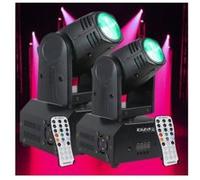 2 Lyres lmh250-rc ibiza light performantes rapides et puissantes jeux de lumière idéal disco-mobile bar club disco PA SONO dj mix led light Noir