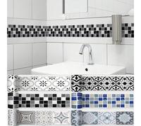 2 m Sticker mural de plinthe imperméable, bordure de papier peint décorative auto-adhésive pour salle de bain, couloir, sol, rénovation de la maison, décoration printanière, pendaison de crémaillère, 