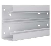 2 Meter PVC channel bottom65x130mm 80mm lgr - Wall channel 130x68mm RAL7035 BR6513017035