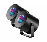 2 mini lumières disco mobiles à LED - Lunartec