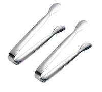 2 Mini Pinces En Inox pour Morceaux de Sucre et Glaçons, Idéales pour Les Desserts, Buffets et Pique-Niques; Polyvalentes Dans Les Cadres Domestiques ou Professionnels.