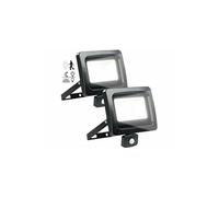 : 2 mini projecteurs étanches à LED 50 W / 4000 lm - Blanc jour
